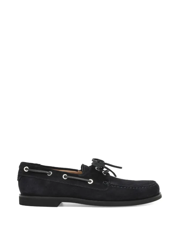 Gianvito Rossi Vandée Boat Shoes in Blue