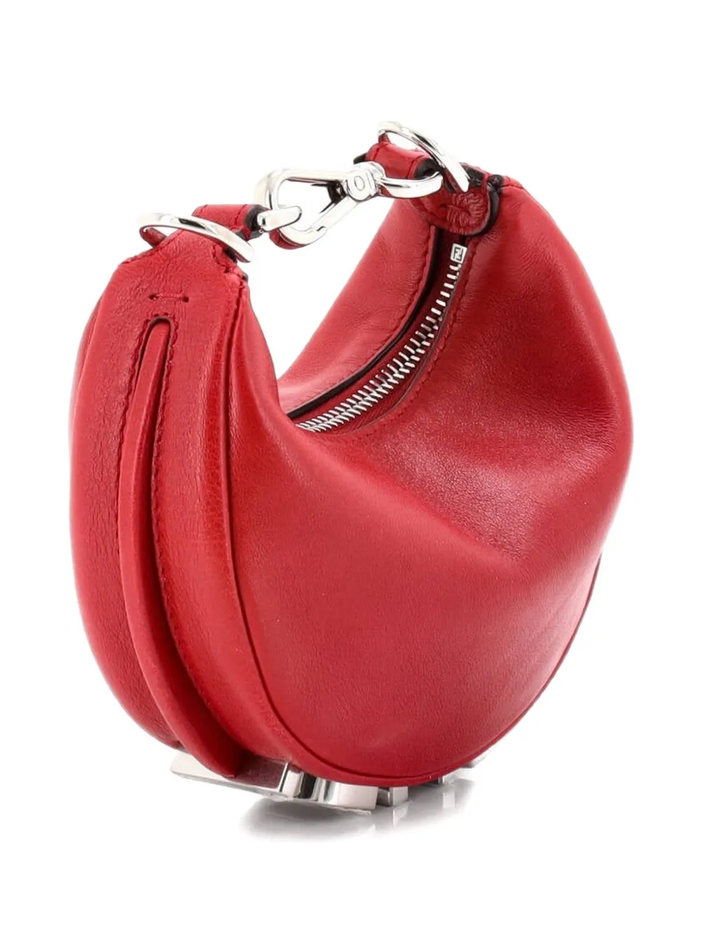Fendigraphy Bag Leather Nano Hobo Bag