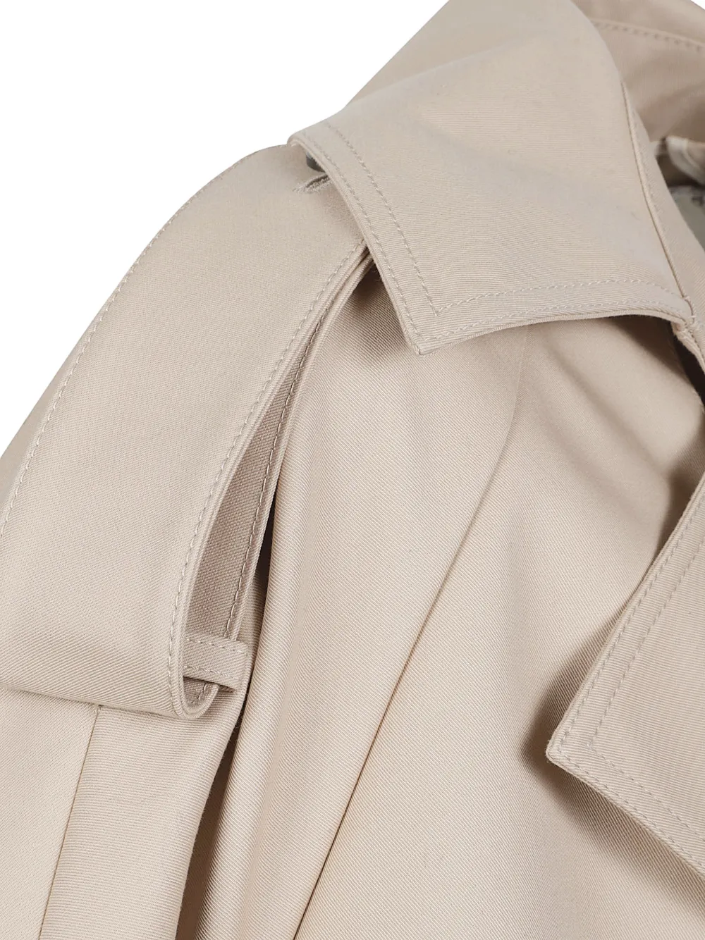  Max Mara Abrigo Con Doble Botonadura - Neutro 