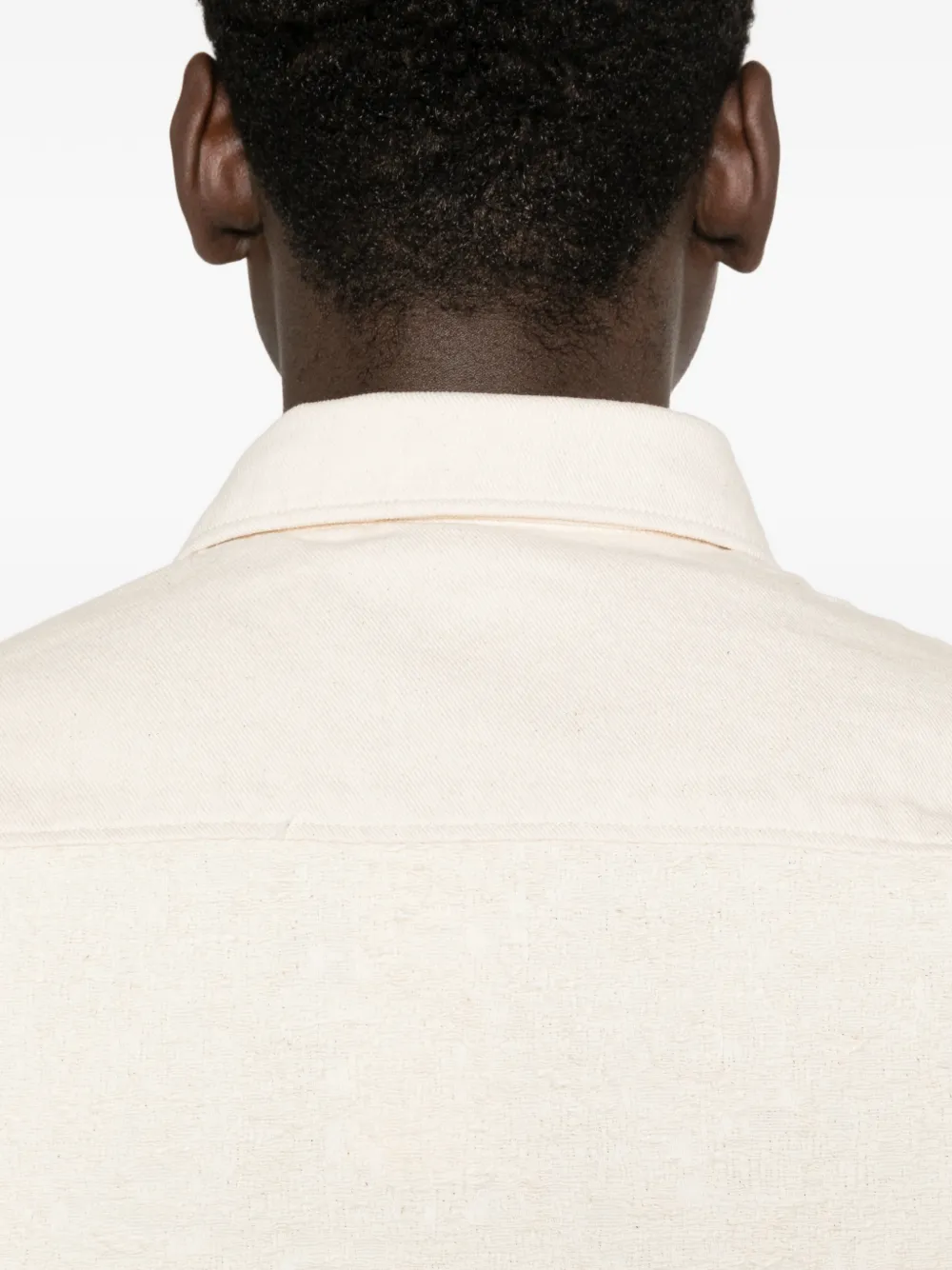 Profuomo Shirtjack met vlakken Beige