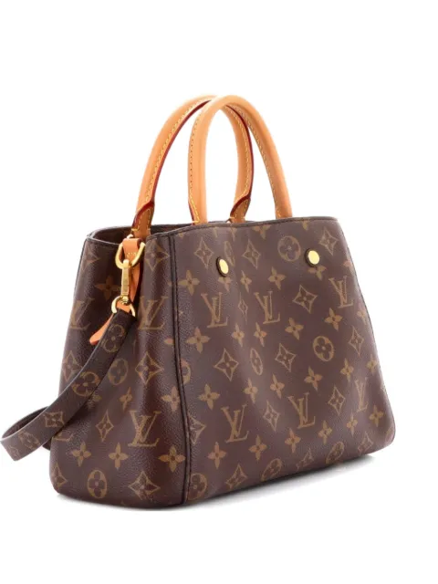 Louis Vuitton Pre-Owned bolsa de mano Montaigne de lona con monograma BB