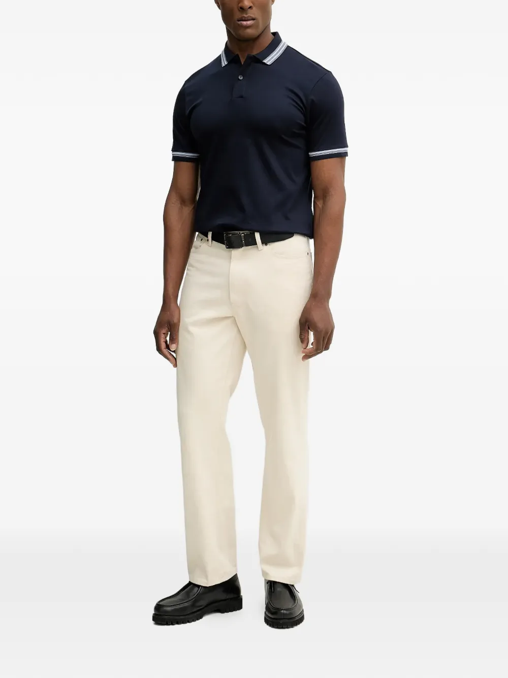 BOSS ストライプトリム ポロシャツ