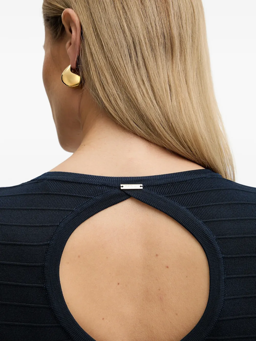 TWINSET Geplooide jurk Blauw