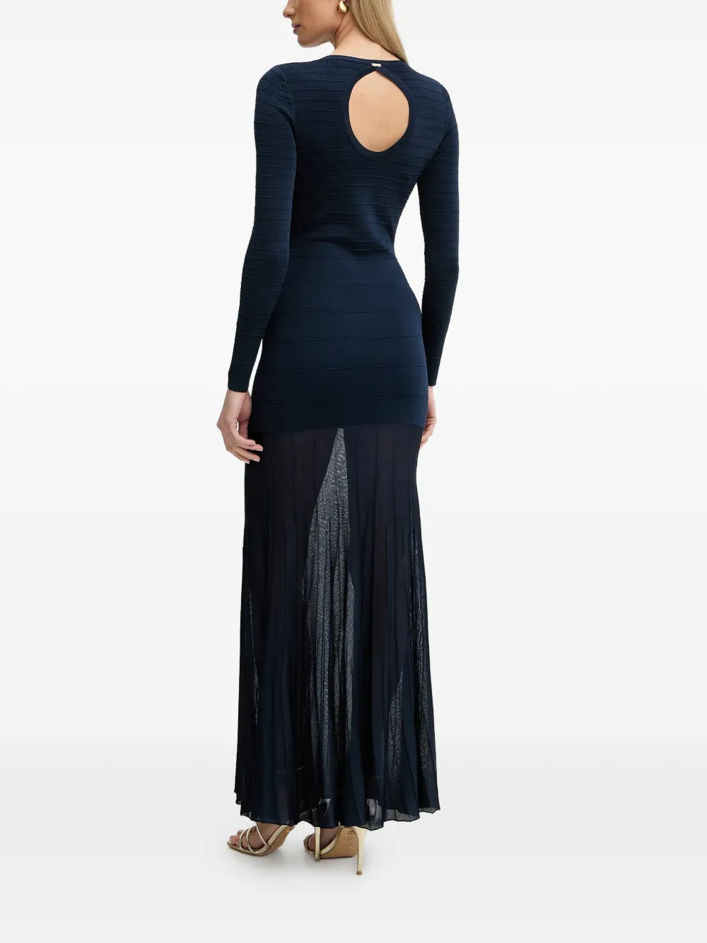 TWINSET Geplooide jurk Blauw