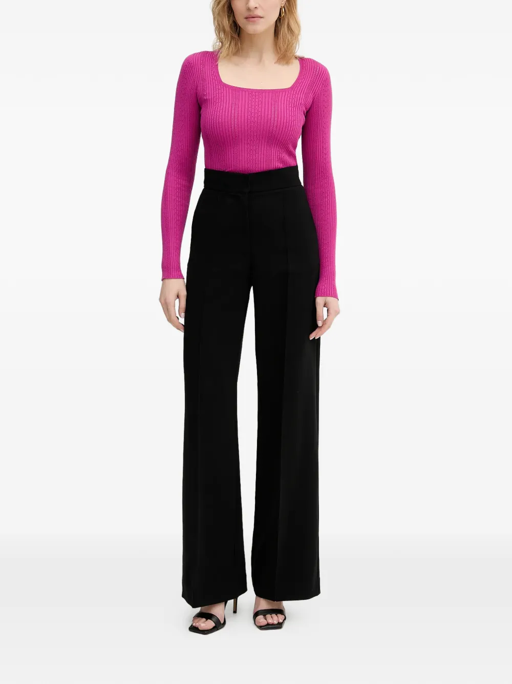 Twinset Square-neck Sweater - Pink 