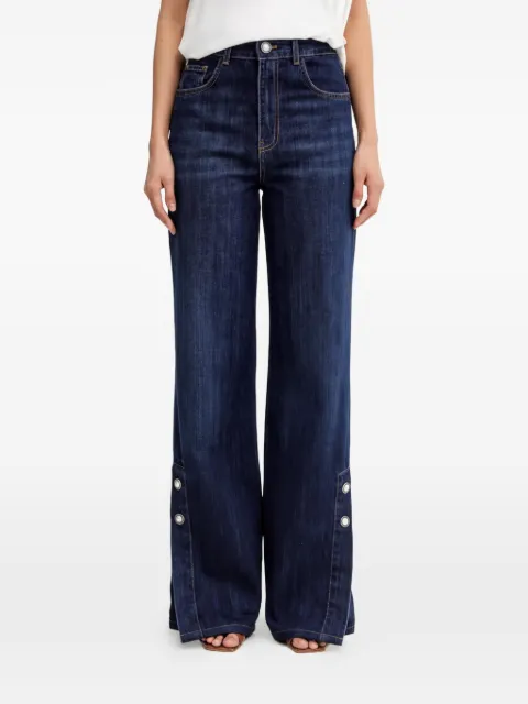 TWINSET jean à fente boutonnée