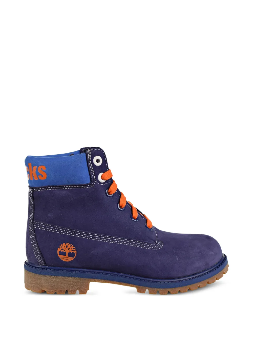Timberland Kids x NBA laarzen met contrasterende logo Paars