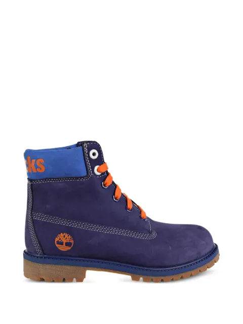 Timberland Kids x NBA contrast logo boots