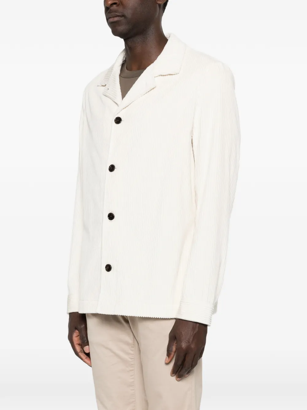 Profuomo Ribfluweel shirtjack Beige