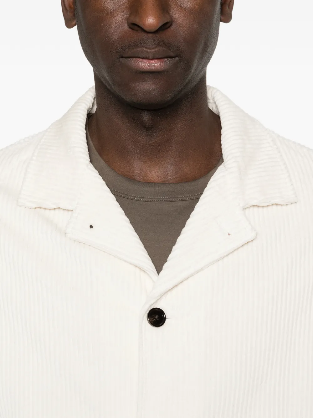 Profuomo Ribfluweel shirtjack Beige