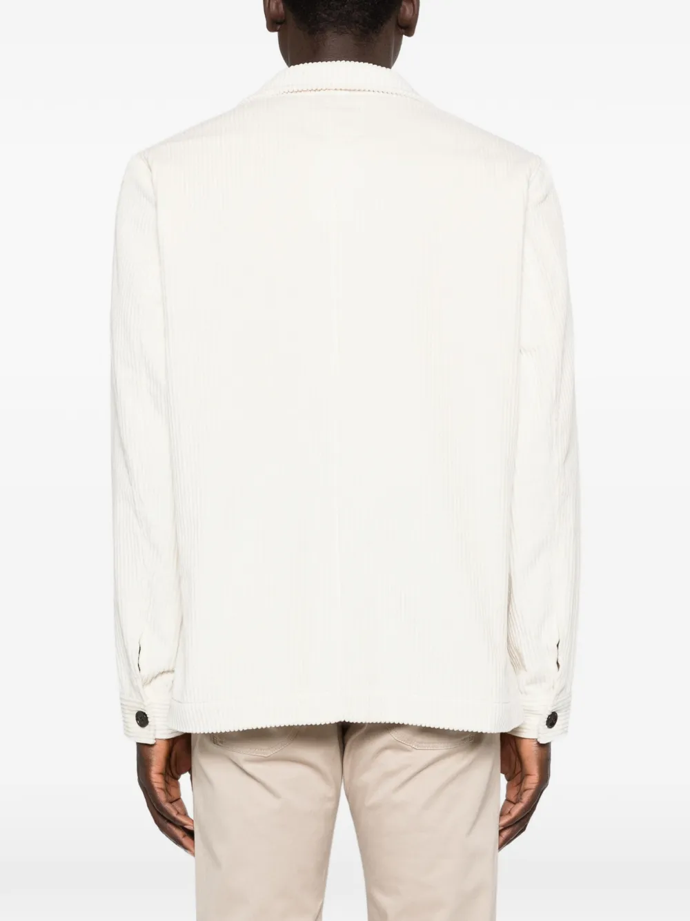 Profuomo Ribfluweel shirtjack Beige