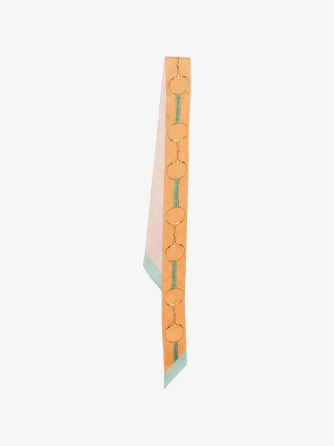 Gucci horsebit pattern scarf