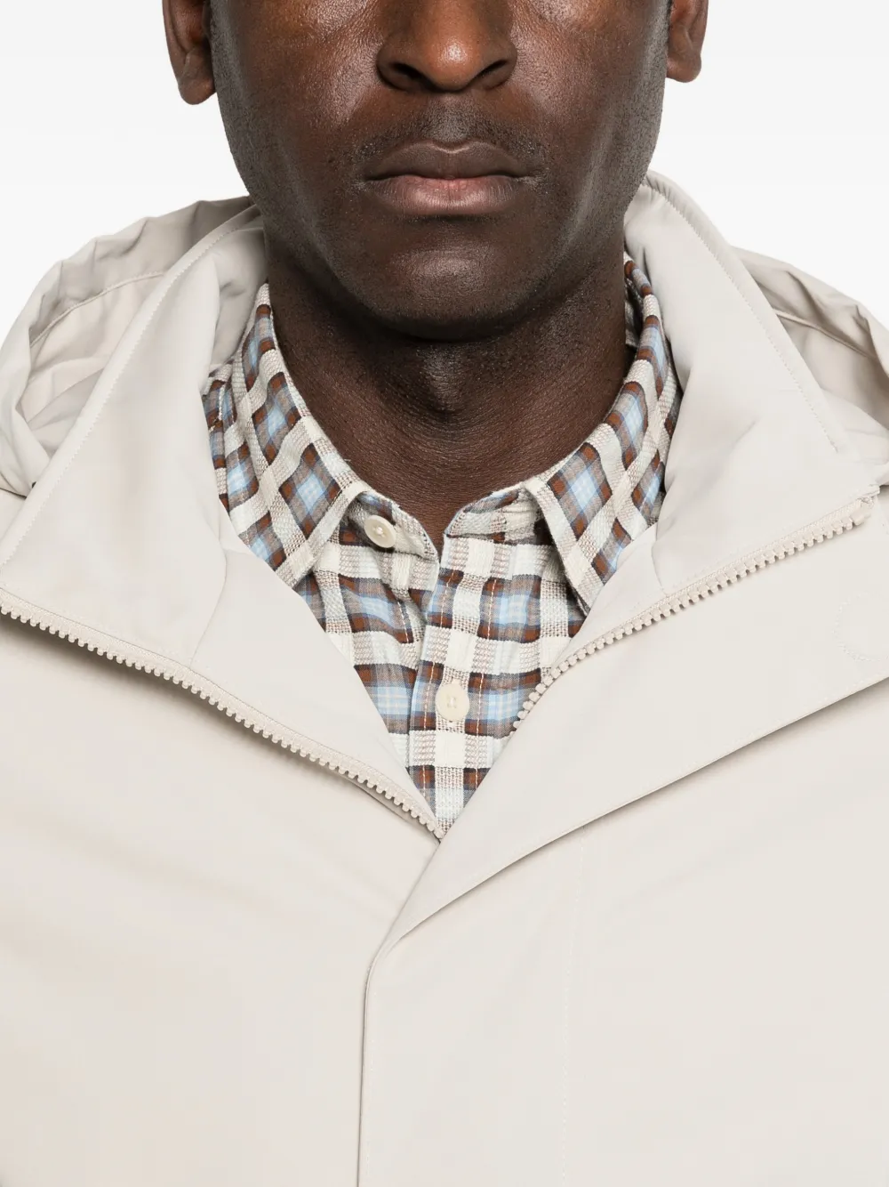Profuomo Parka met capuchon Beige