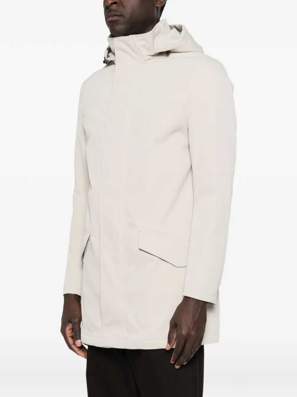 Profuomo Parka met capuchon Beige