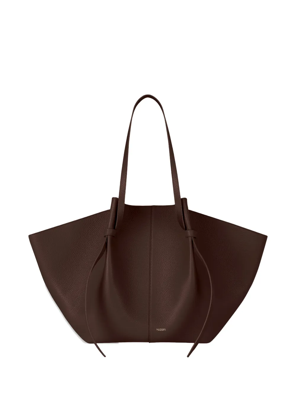 Yuzefi Xl Mochi leather shoulder bag - Marrone
