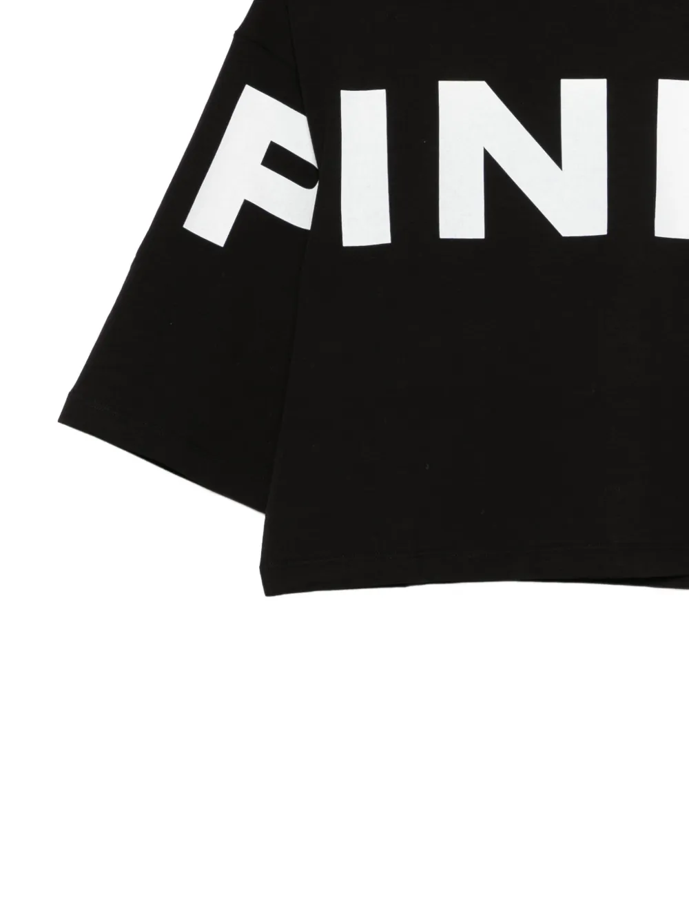 Pinko Kids T-shirt met logoprint Zwart