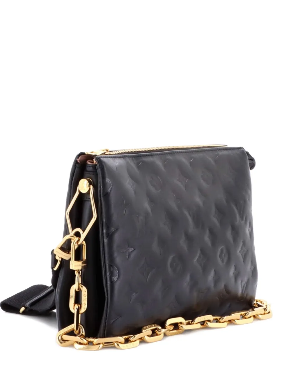 Louis Vuitton Pre-Owned Coussin Bag Monogram Embossed Lambskin PM crossbody bag - Schwarz