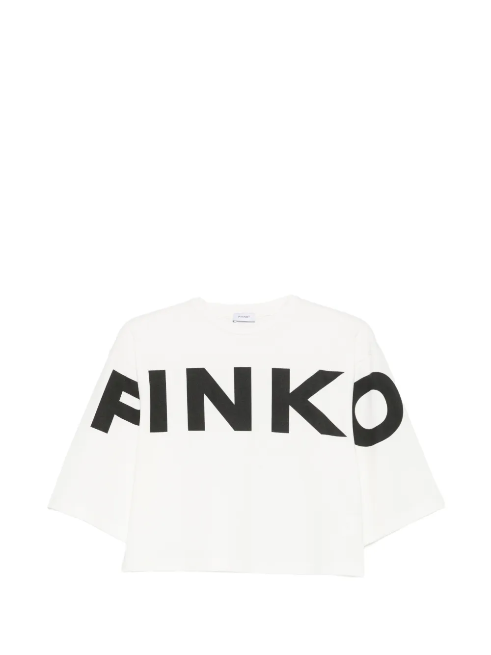 Pinko Kids logo-print T-shirt - Bianco