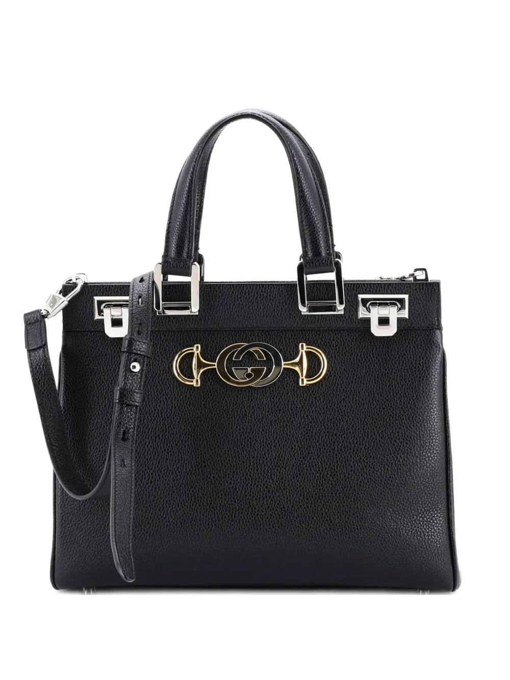 Gucci Pre-Owned Zumi Top Handle Bag Leather Small satchel - Nero