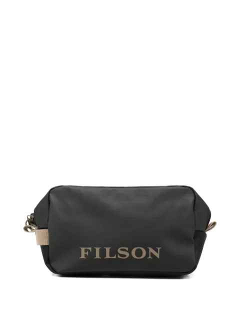 Filson logo-print wash bag