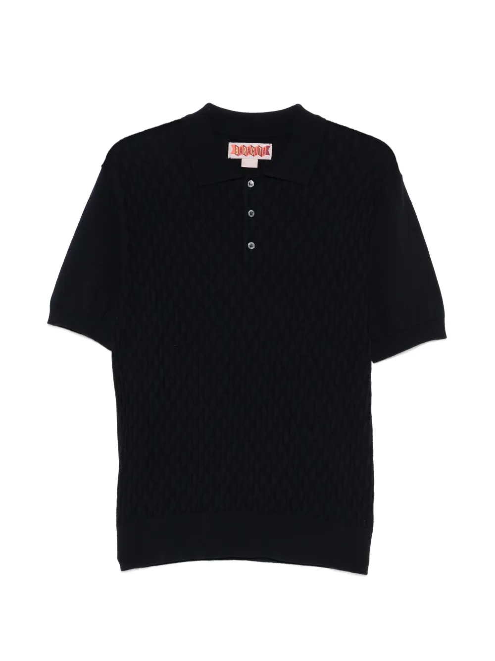 Baracuta patterned polo shirt - Nero