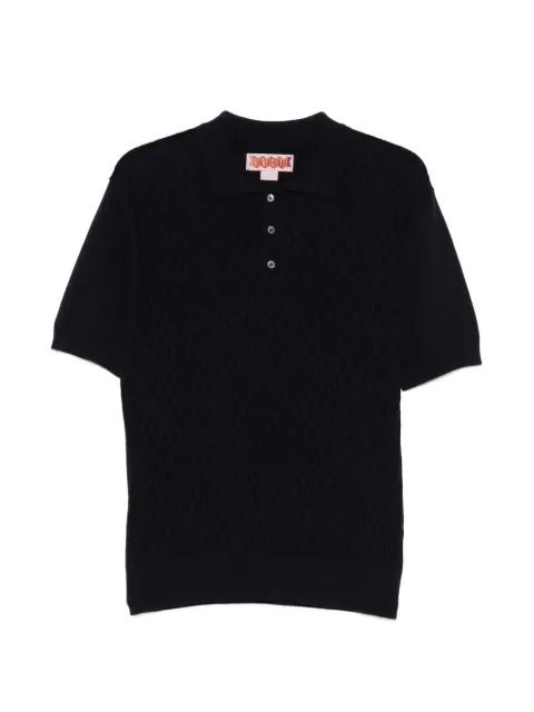 Baracuta patterned polo shirt