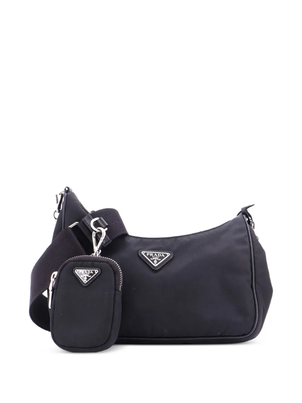Prada Pre-Owned Re-Edition 2005 Shoulder Bag Tessuto Small crossbody bag - Nero
