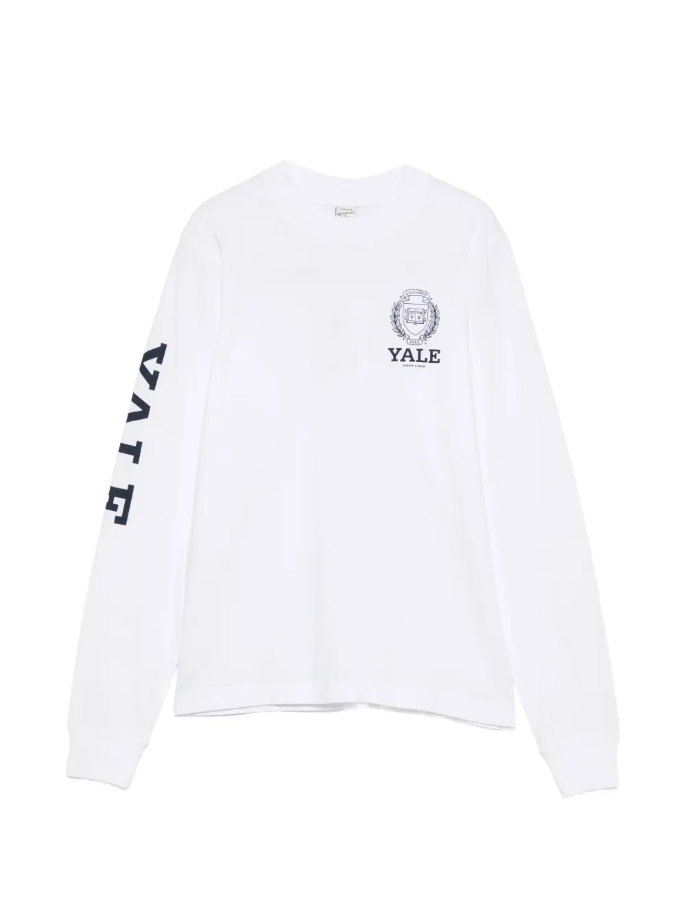 Sporty & Rich Yale long-sleeve T-shirt - Bianco