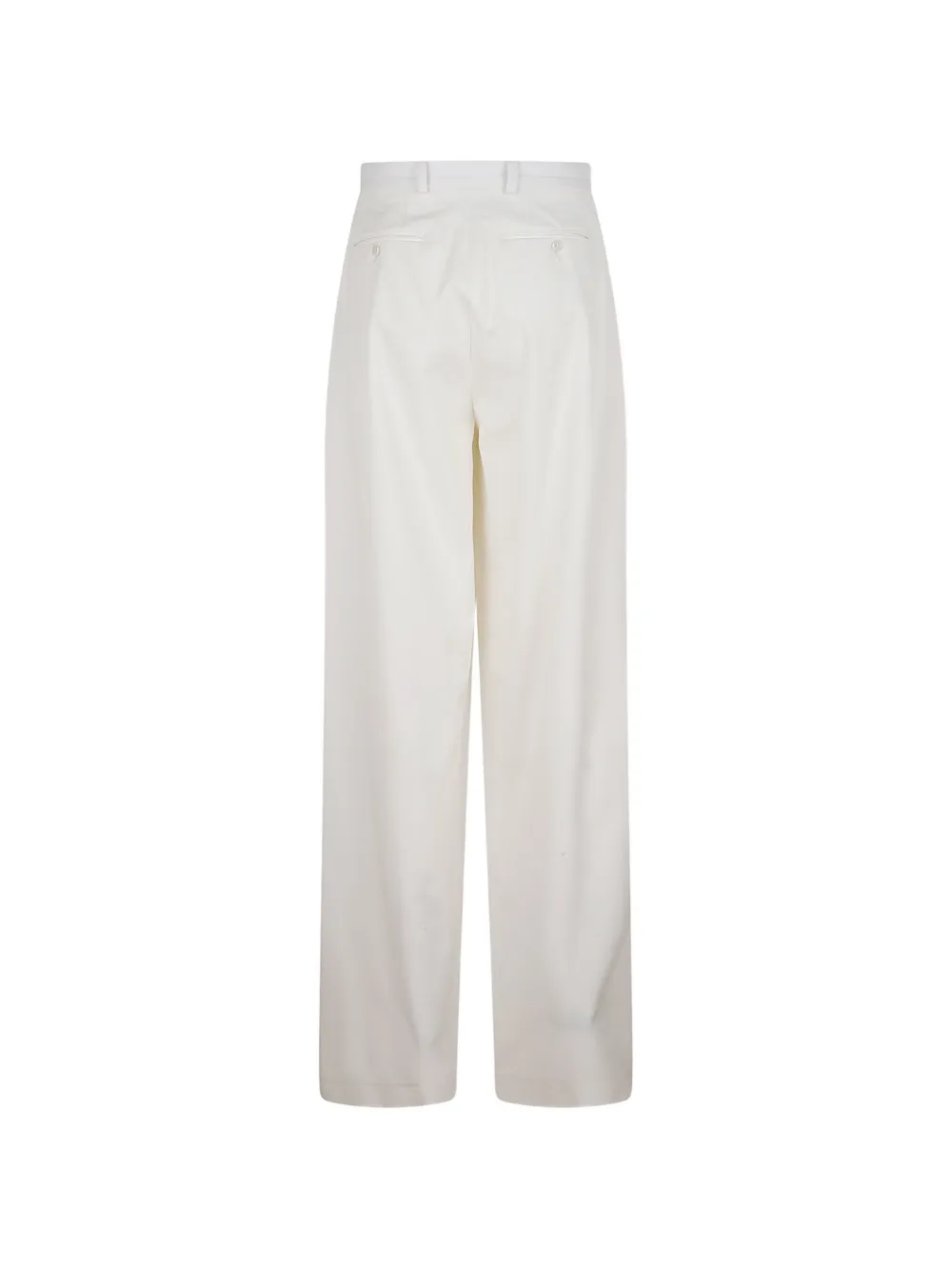 Elie Saab Gabardine plooibroek Wit