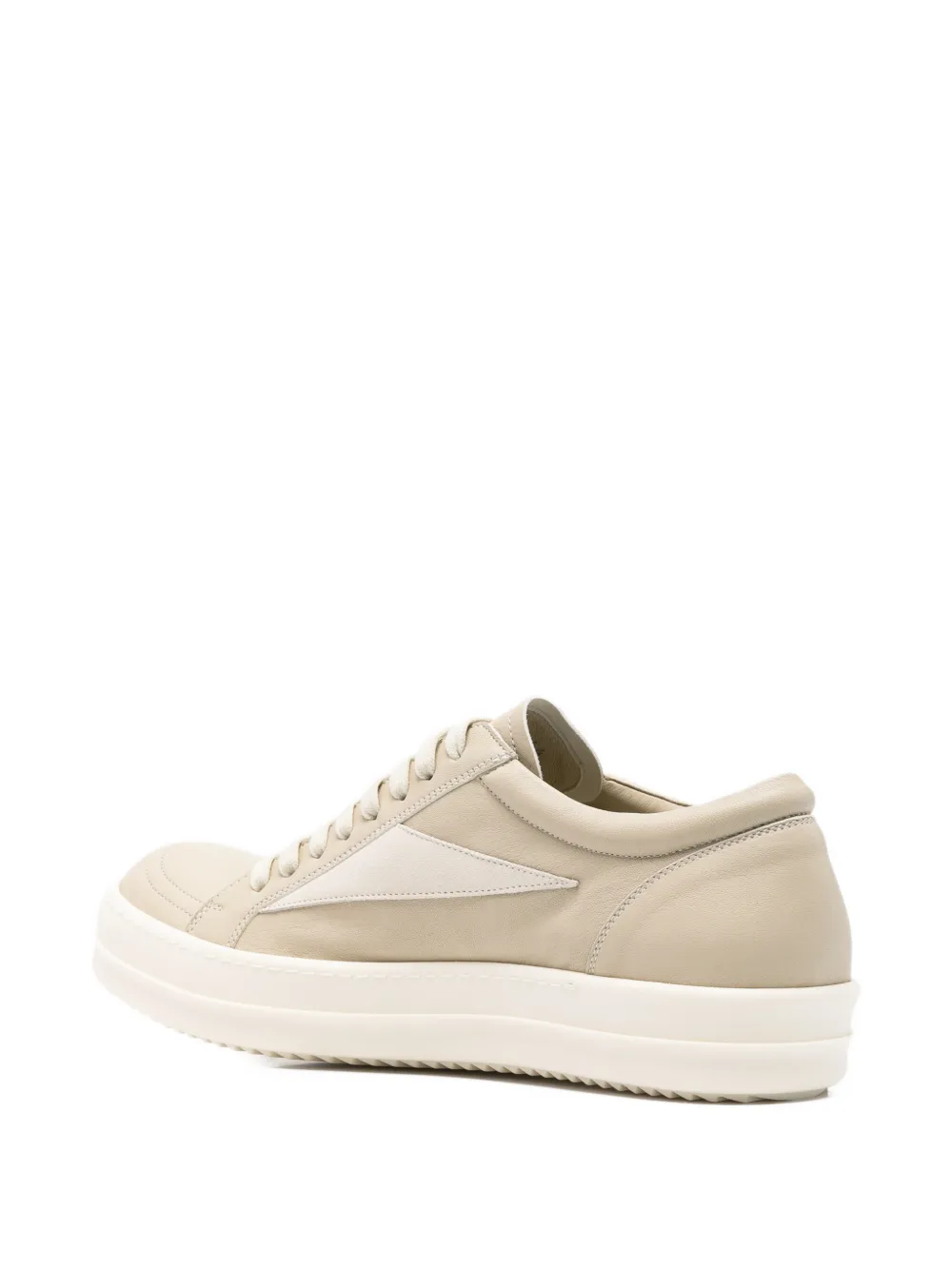 Rick Owens Sneakers met contrasterend vlak Beige