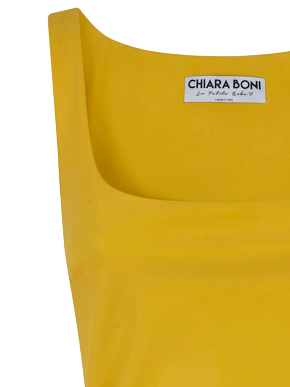 CHIARA BONI La Petite Robe Jurk met vierkante hals Geel