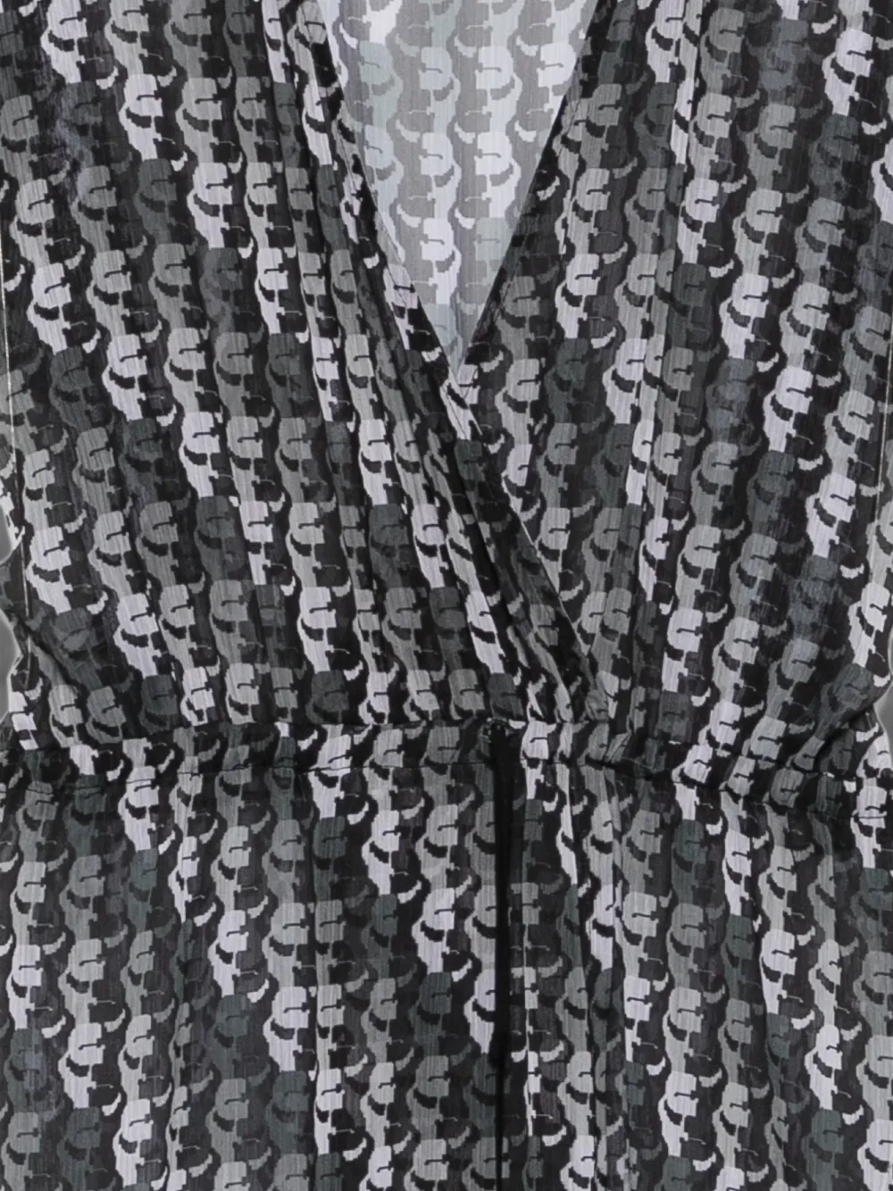 Karl Lagerfeld Maxi-jurk met monogramprint Zwart