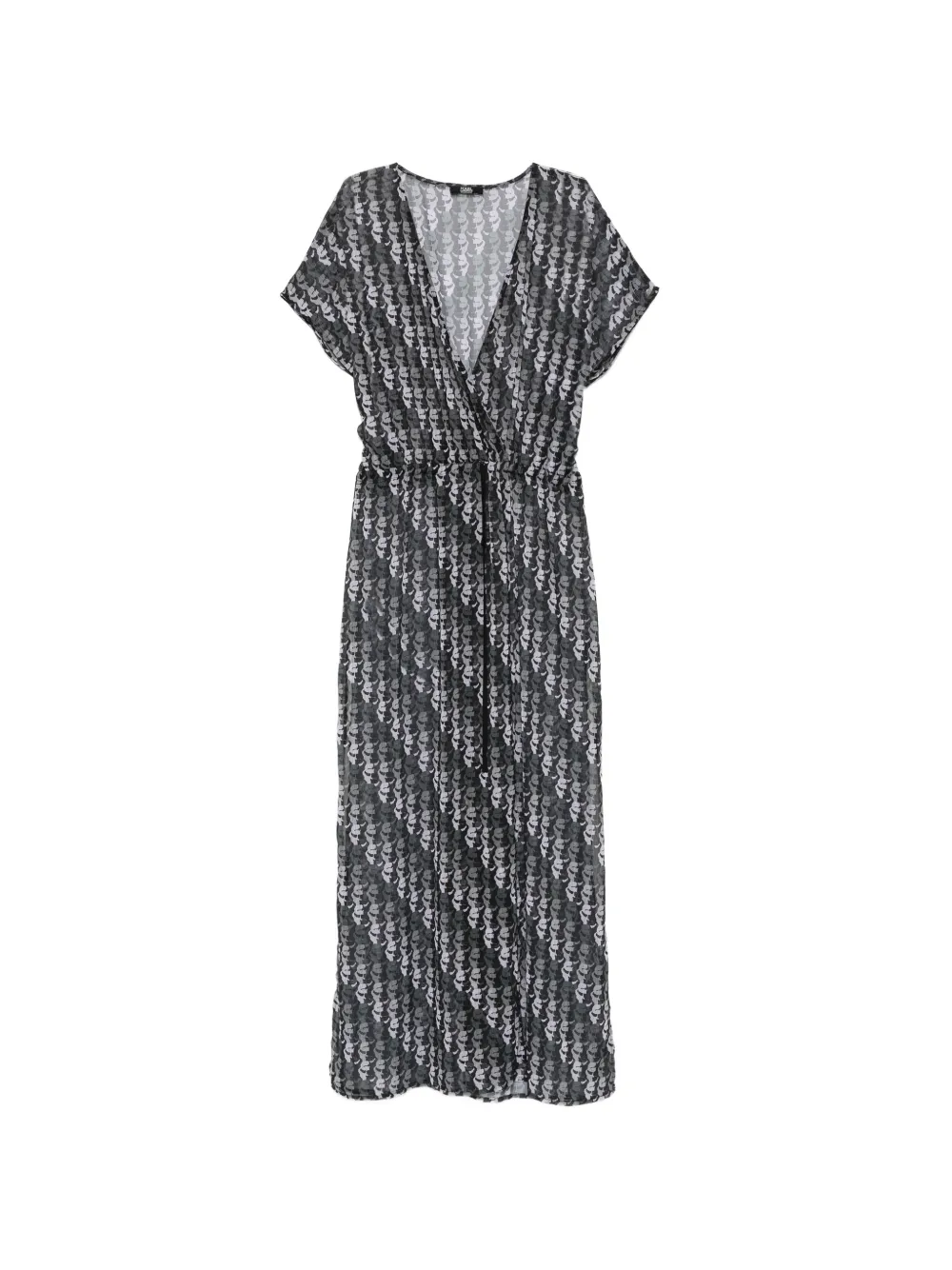 Karl Lagerfeld monogram-print maxi dress - Nero