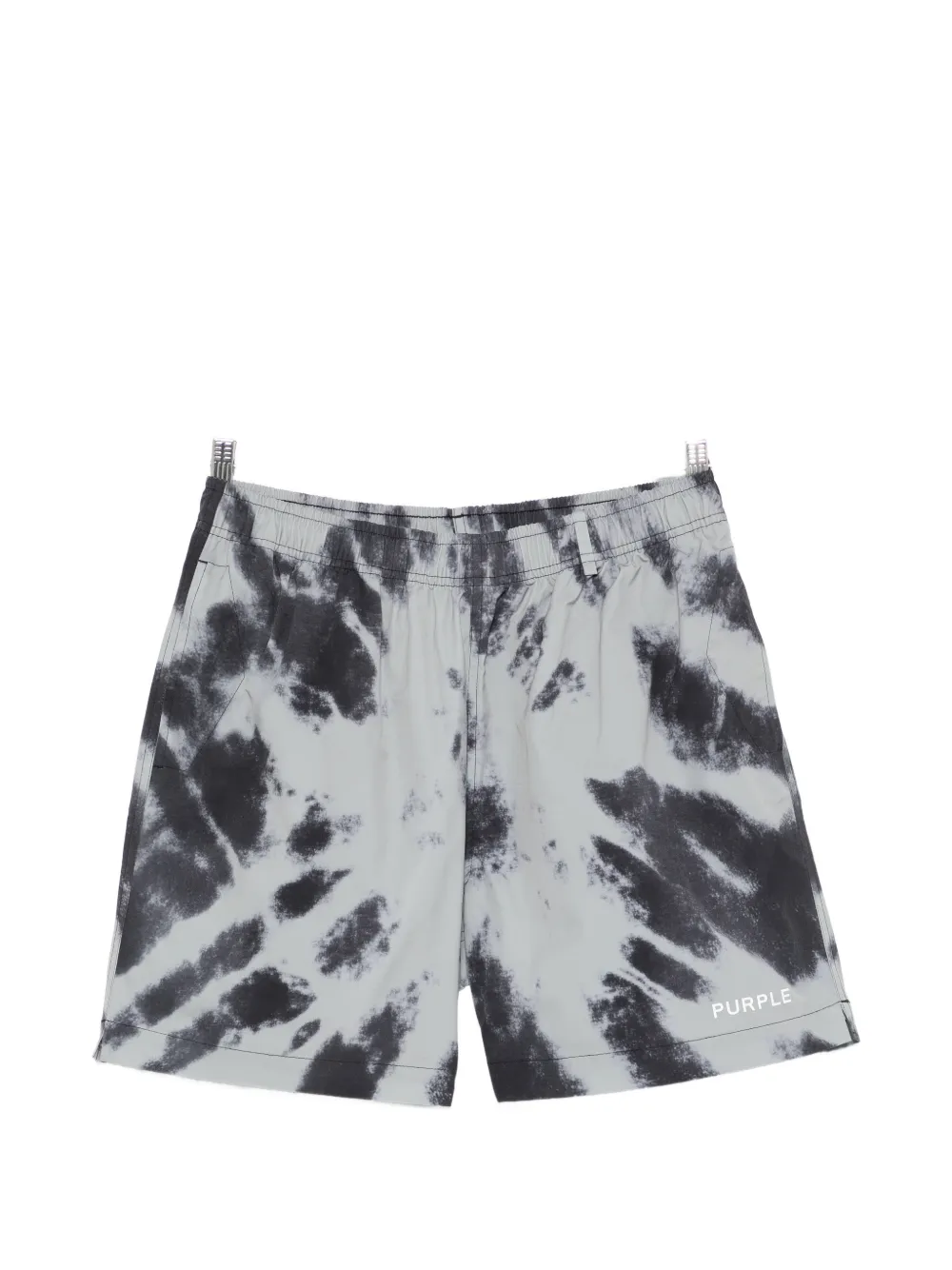 Purple Brand tie dye shorts - Grigio