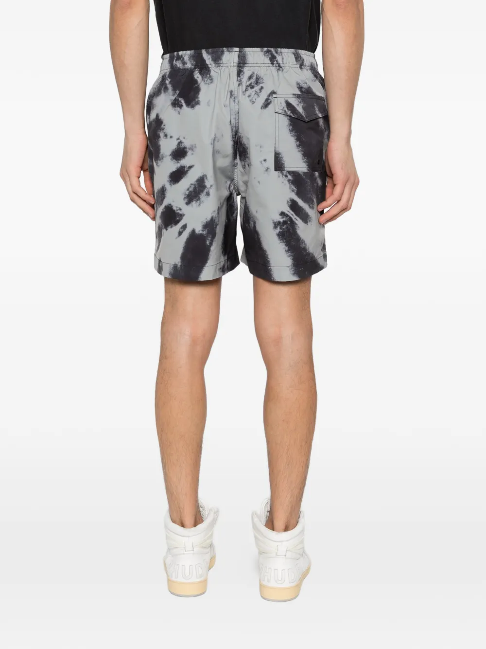 Purple Brand Shorts met tie-dye Grijs