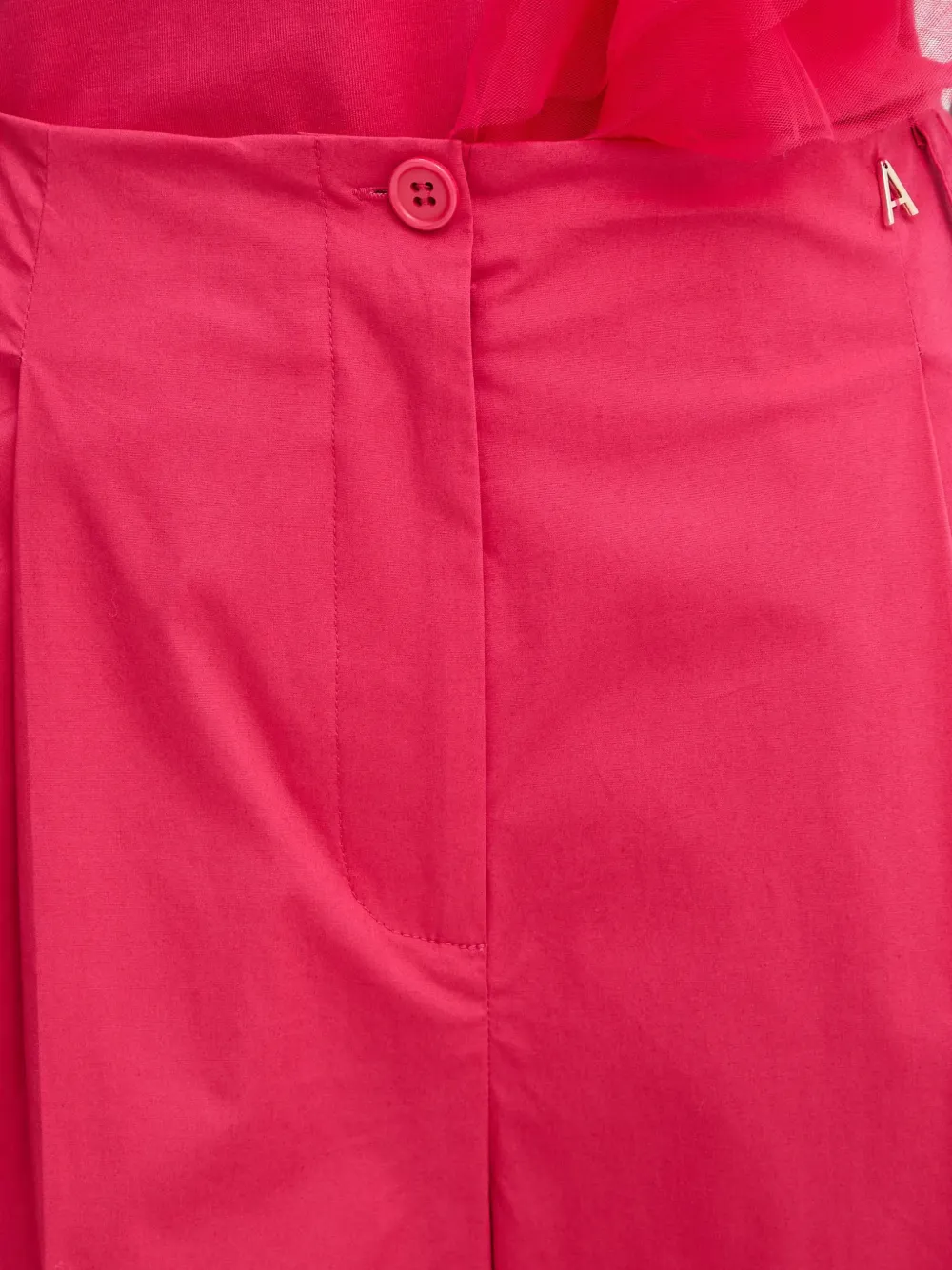 TWINSET Plooibroek met wijde pijpen Roze