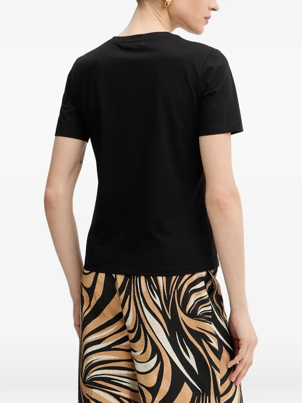 TWINSET T-shirt met bloemenpatroon Zwart