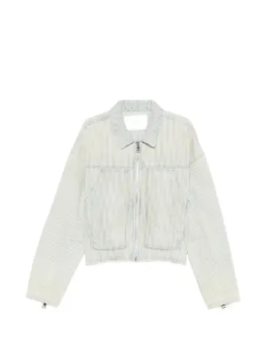 Ader Error デニムジャケット | ホワイト | FARFETCH JP