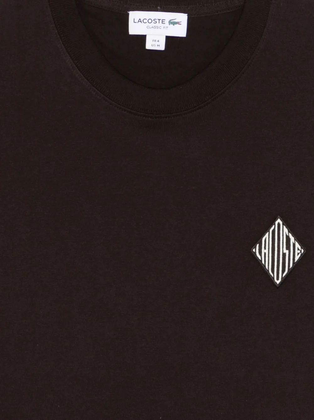  Lacoste Logo-patch T-shirt - Brown 