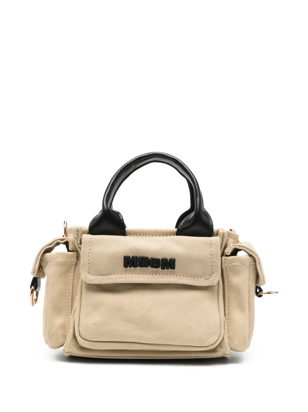 MSGM Kids mini flap-pocket tote bag - Toni neutri