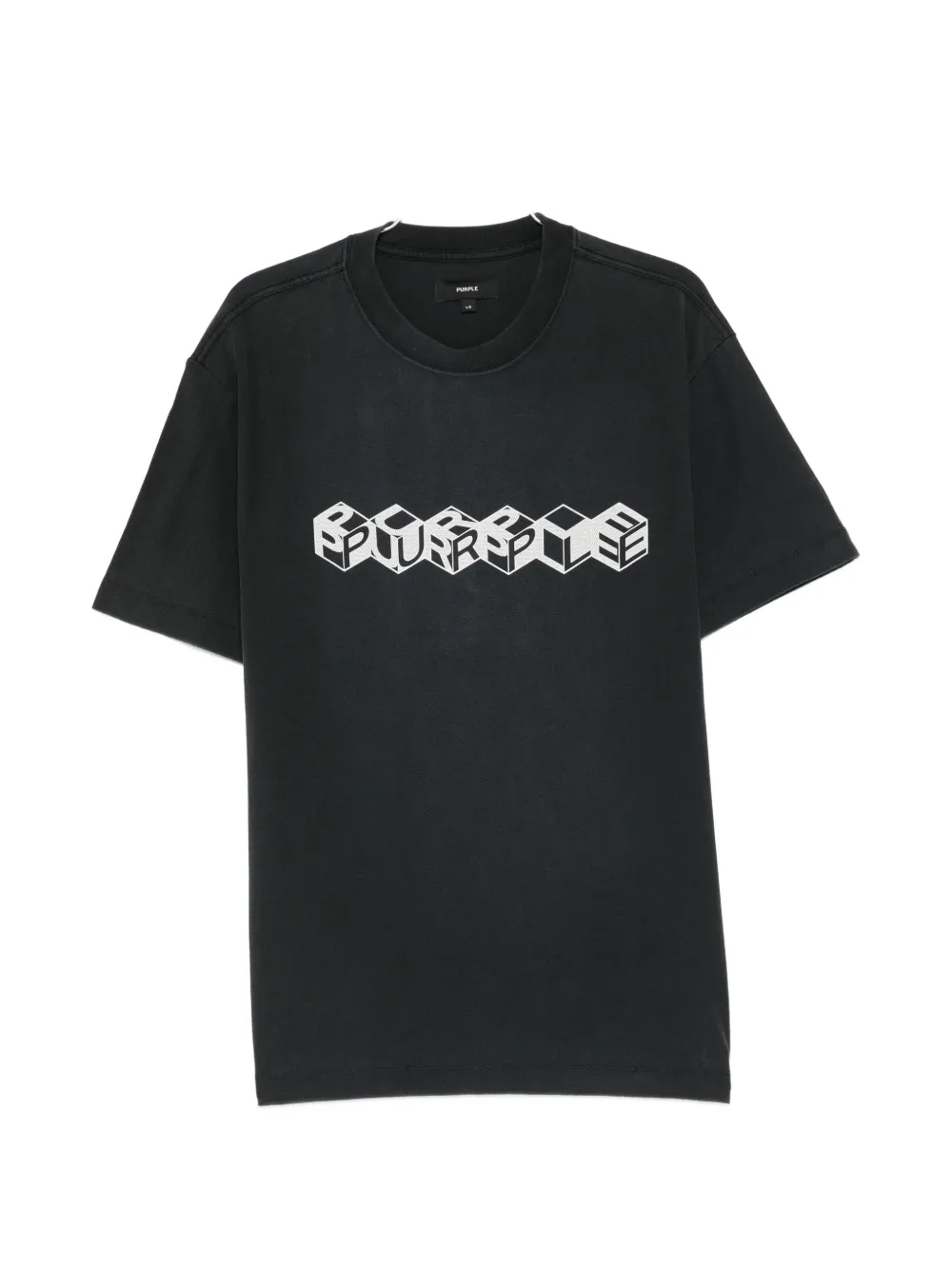 Purple Brand cube graphic T-shirt - Nero