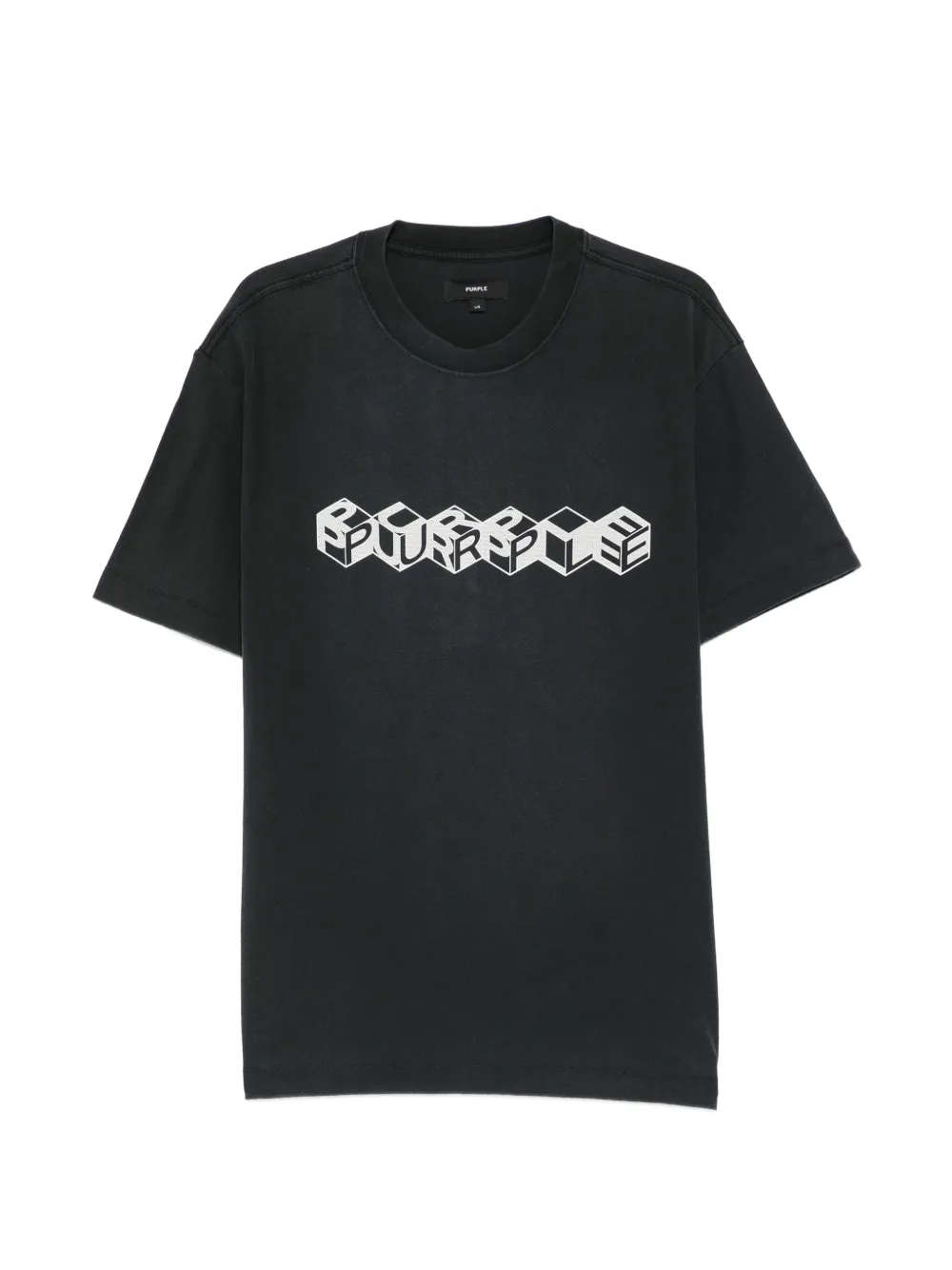 Purple Brand cube graphic T-shirt - Nero