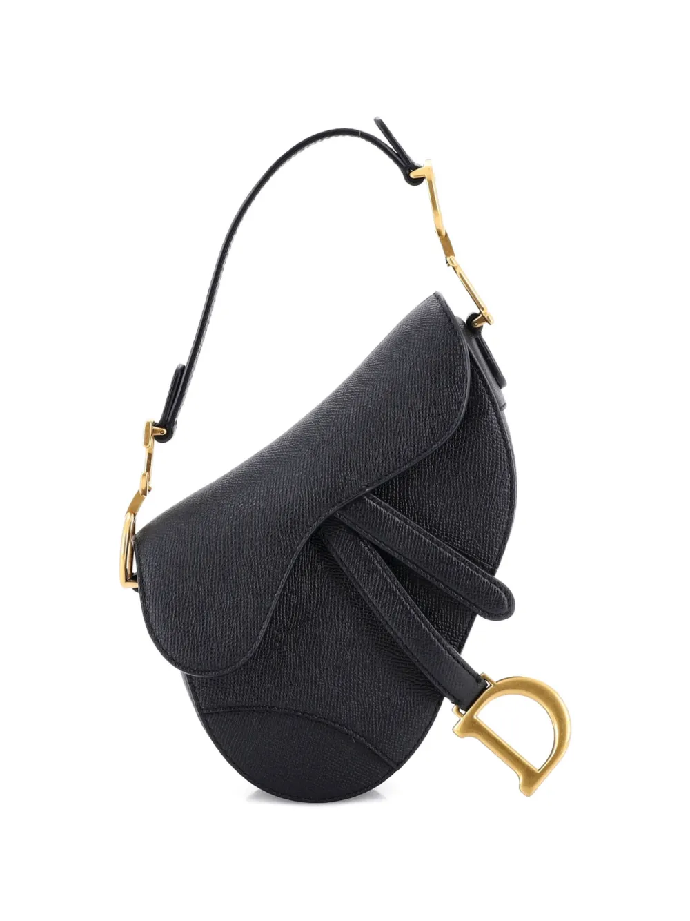 Christian Dior Pre-Owned Saddle Handbag Leather Mini shoulder bag - Nero