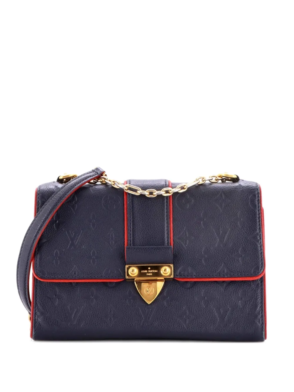 Louis Vuitton Pre-Owned Saint Sulpice Handbag Monogram Empreinte Leather PM crossbody bag - Blu