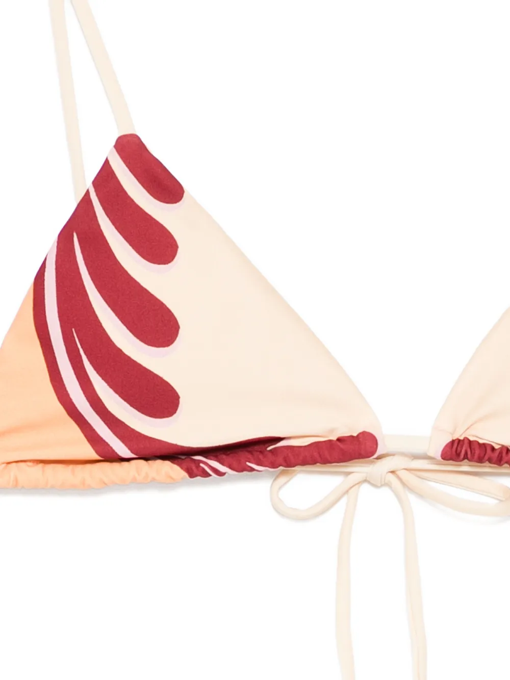  Farm Rio Top De Bikini Con Diseño Triangular - Neutro 