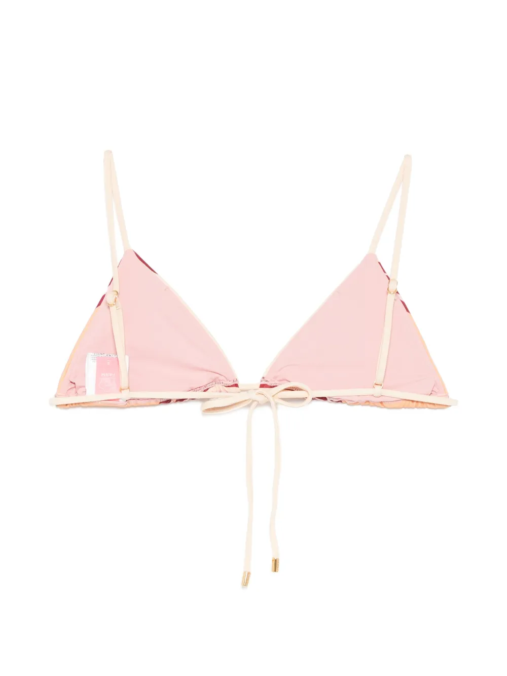  Farm Rio Top De Bikini Con Diseño Triangular - Neutro 