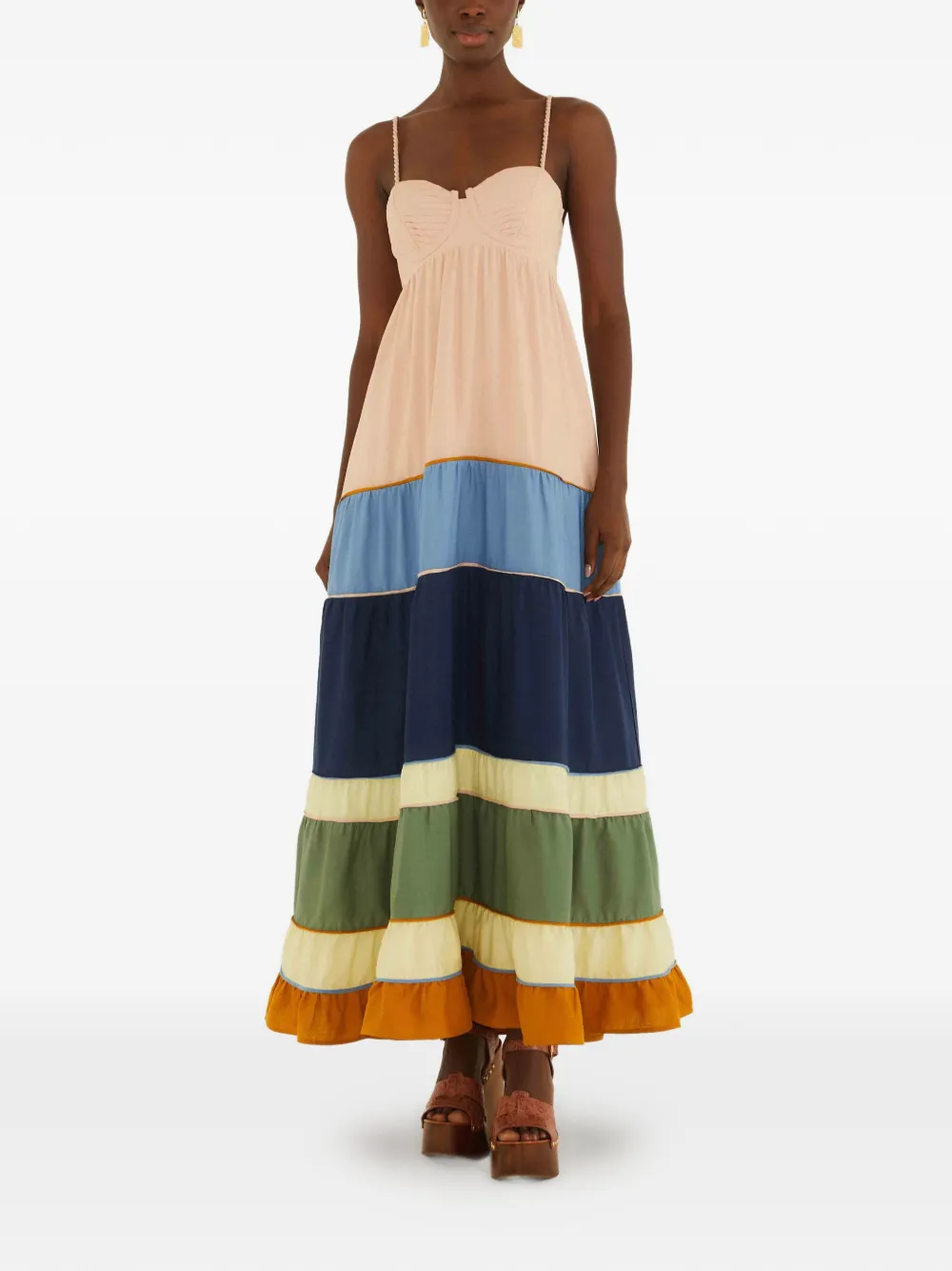 FARM Rio Abito lungo con inserti - Toni neutri