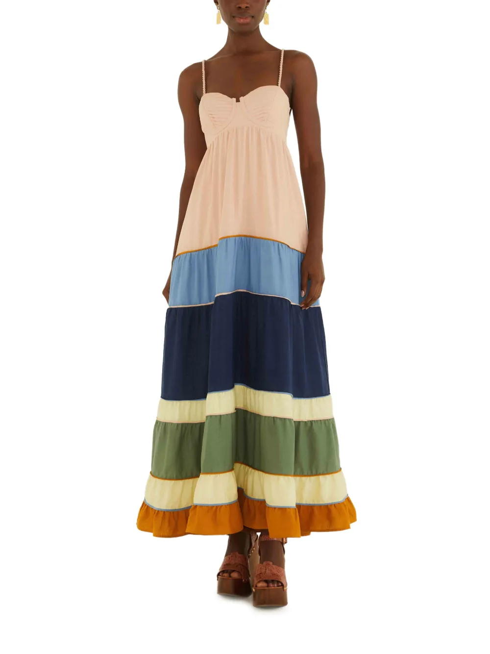 FARM Rio Abito lungo con inserti - Toni neutri