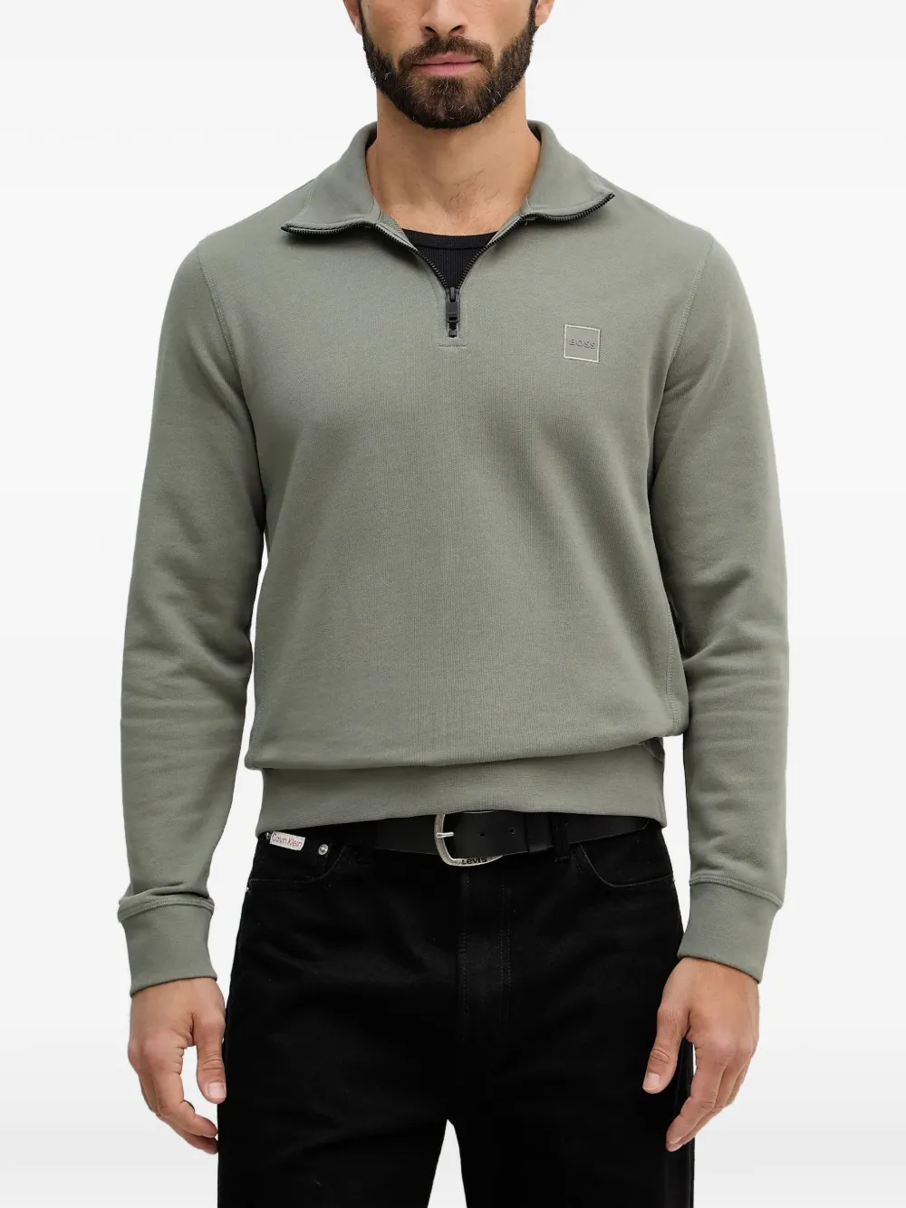 BOSS zip sweatshirt - Grigio