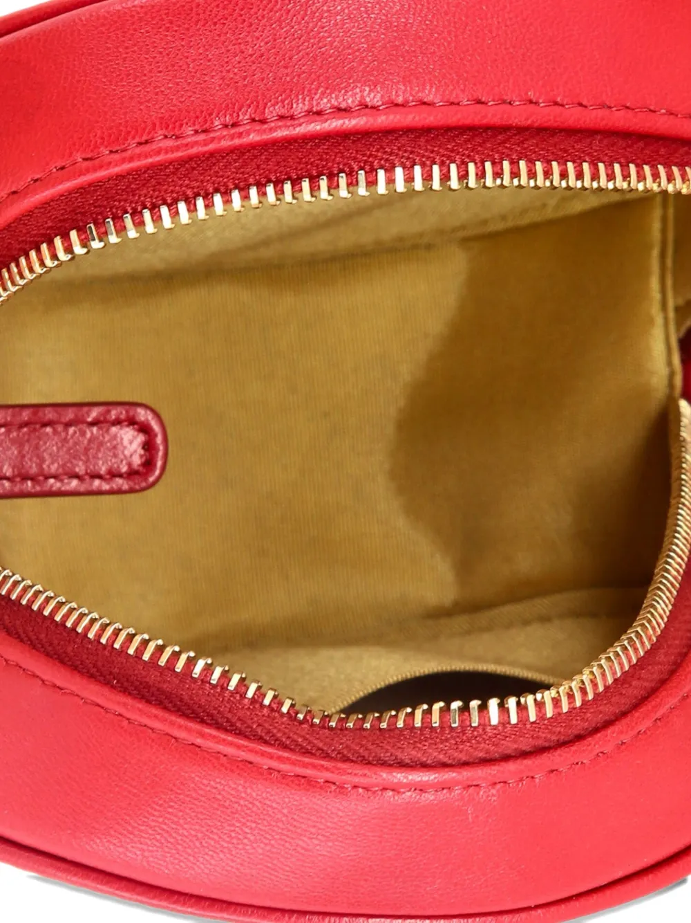 Lucky Charms Round With Chain Embellished Lambskin Clutch Bag